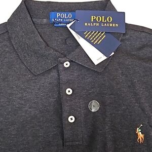 Polo‎ Ralph Lauren Pima Soft Touch Grey long Sleeve Mens New w tags